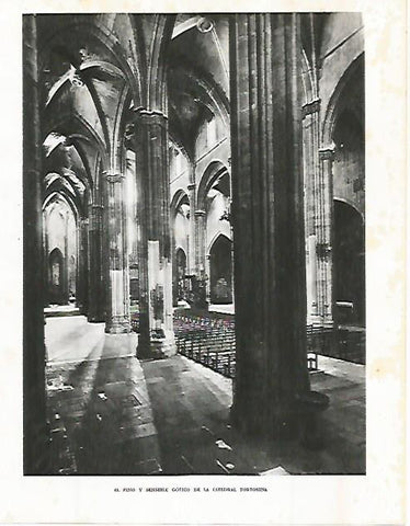 LAMINA 10670: Interior de la Catedral de Tortosa