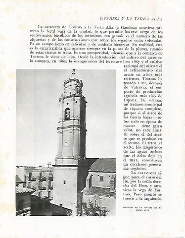 LAMINA 10680: Torre en Gandesa