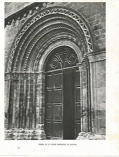 LAMINA 10681: Puerta de la Iglesia de Gandesa