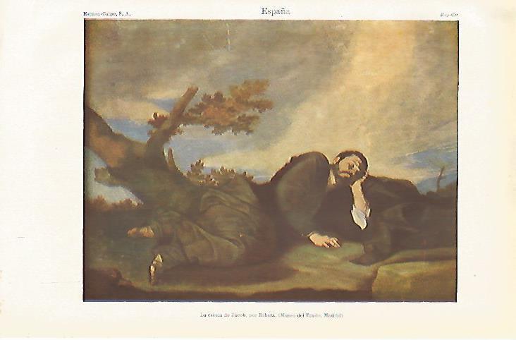 LAMINA ESPASA 20036: La escala de Jacob por Ribera