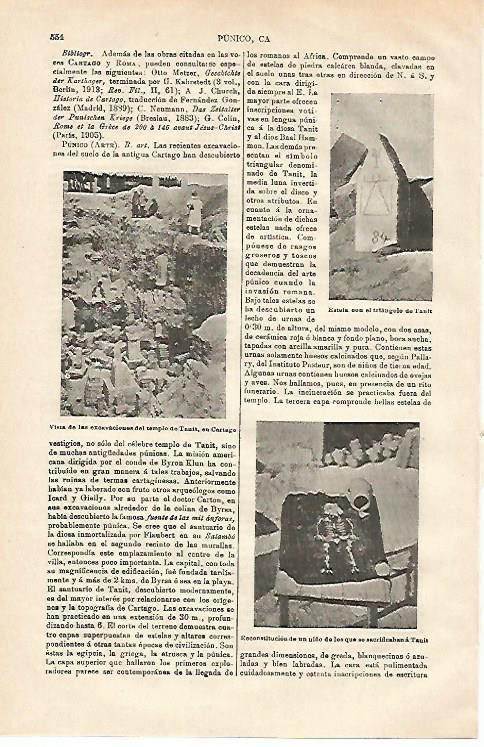 LAMINA ESPASA 20628: Templo de Tanit en Cartago Tunez