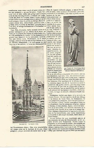 LAMINA ESPASA 21216: La Fuente Bella de Nuremberg