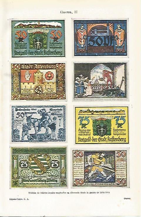 LAMINA ESPASA 21474: Billetes de Alemania desde la guerra de 1914-1918