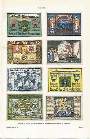 LAMINA ESPASA 21474: Billetes de Alemania desde la guerra de 1914-1918