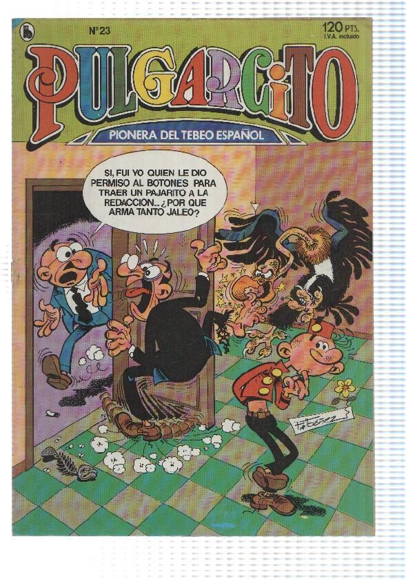 Bruguera: Pulgarcito 3ª epoca año 1985 volumen 023: El Botones Sacarino: noche de brujas, 6ª parte , cucaracho