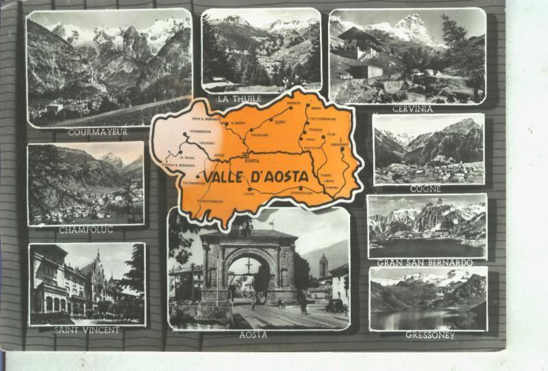 Postal 014688: Vistas varias del valle de Aosta en Italia