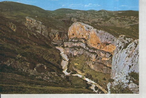 Postal 015730: Valle del rio vero en Alquezar, Huesca