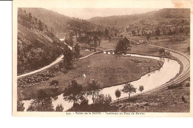 Postal 027117 : Vallee de la Dore. Panorama an Pont du Perrier