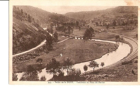 Postal 027117 : Vallee de la Dore. Panorama an Pont du Perrier