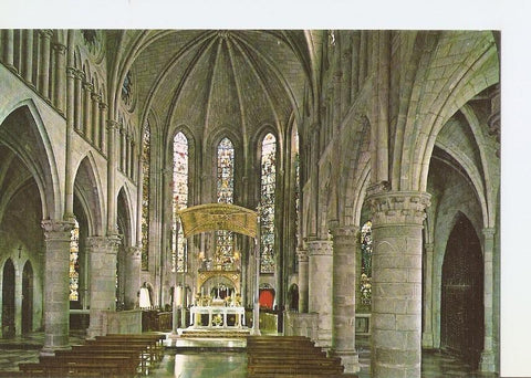 Postal 029335 : Roncesvalles (Navarra), interior de la iglesia