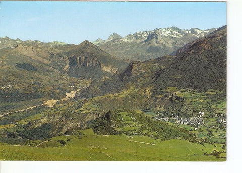 Postal 031357 : Valle de Tena. Pirineo Aragones. Panticosa al fondo Pacino-Pico midi Peña Foratata y Macizo del Balaitus