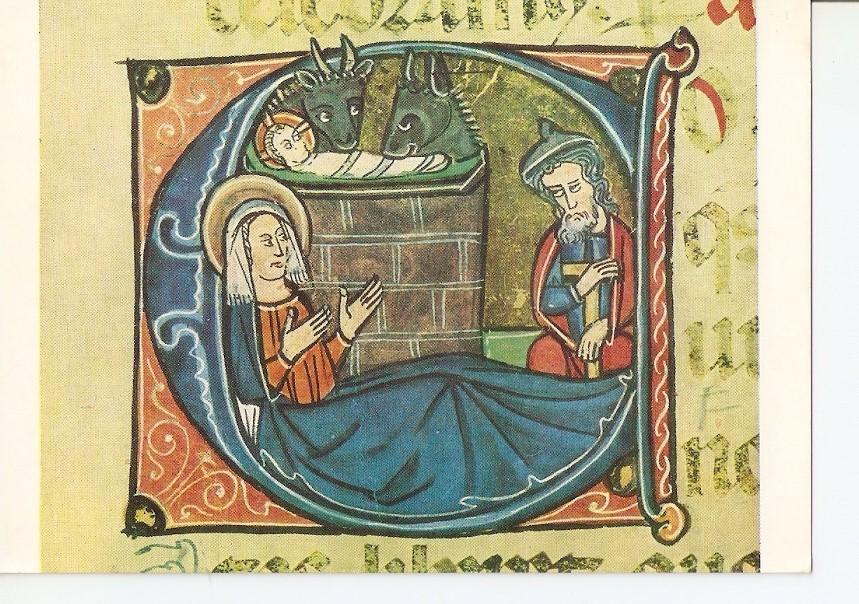 Postal 037379 : Misal procedente de Sant Cugat del Valles (s. XV). Nacimiento - Miniatura