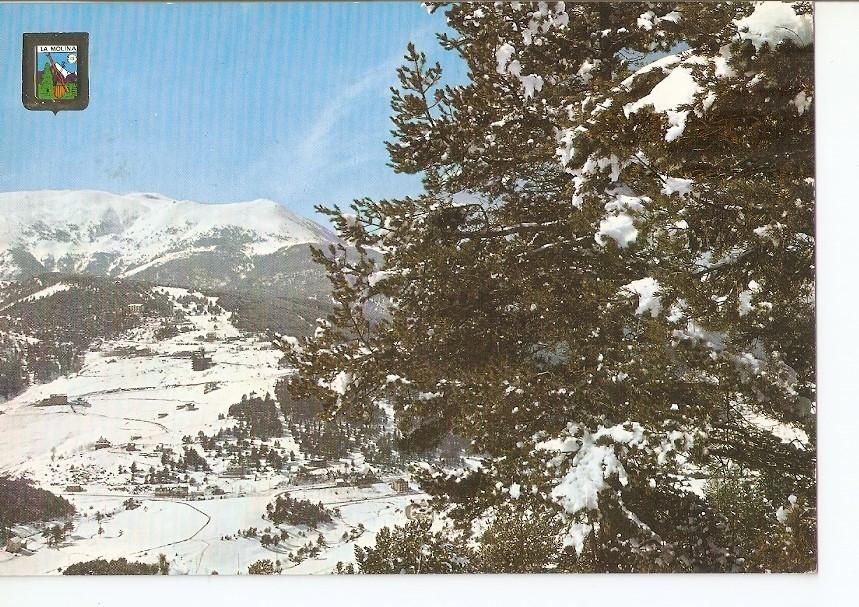 Postal 042477 : La Molina (Girona) Pirineu Catala. Valle del Sol y del Esqui. Panoramica