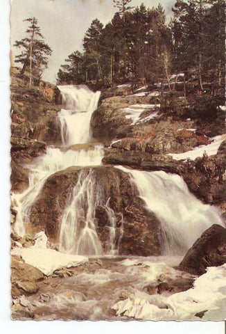 Postal 041361 : Pirineos de Lerida. Valle de Bohi. Parque Nacional Aigues Tortes. Cascada del Toll del Mas