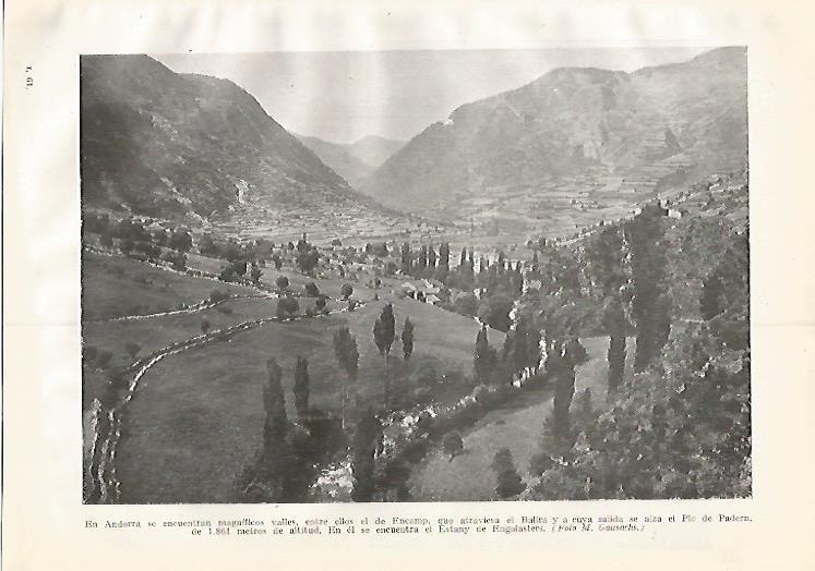 LAMINA GEOGRAFIA 0389: Valles de Andorra