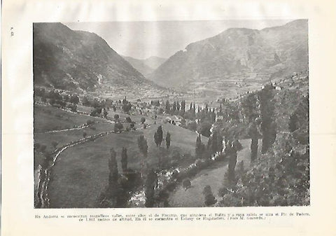 LAMINA GEOGRAFIA 0389: Valles de Andorra