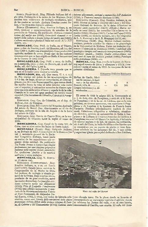 LAMINA ESPASA 16916: Valle del Roncal Navarra