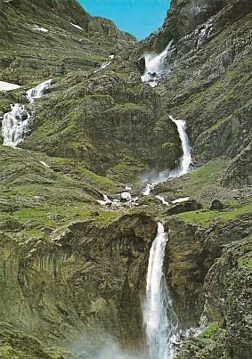 POSTAL 57898: Bielsa-Valle de Pineta Cascada Monte Perdido
