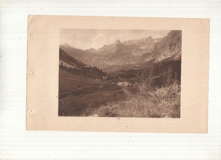 Ceskoslovenske Statni Drahy: Vysoke Tatry: lamina numerada 09: Vallee de Mengusovka