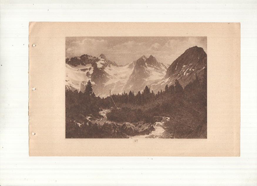 Ceskoslovenske Statni Drahy: Vysoke Tatry: lamina numerada 17: Vallee de Bila Voda