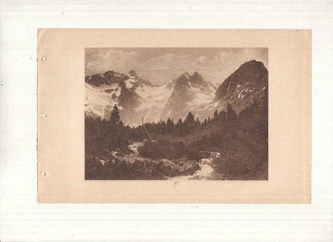 Ceskoslovenske Statni Drahy: Vysoke Tatry: lamina numerada 17: Vallee de Bila Voda