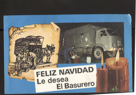 Felicitacion de Navidad de 19.. de El Basurero