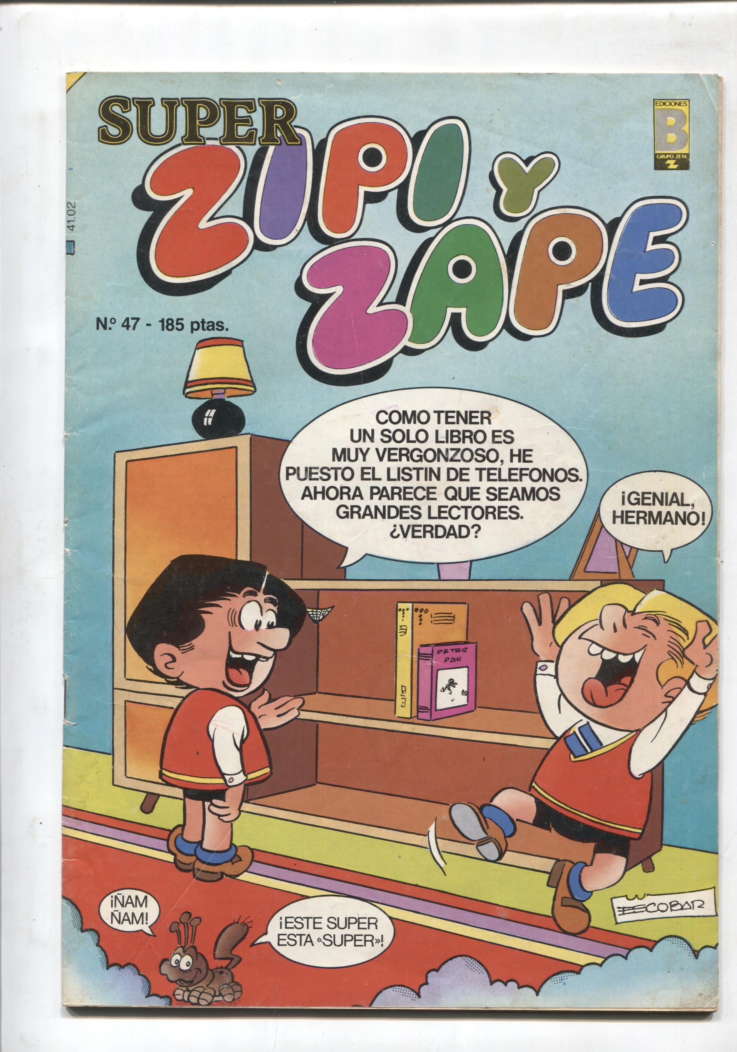 Super Zipi y Zape numero 047: Dr. Frank Einstein, Roquita, Caperucita Feroz, Pablito, Montse, Chinche olimpico