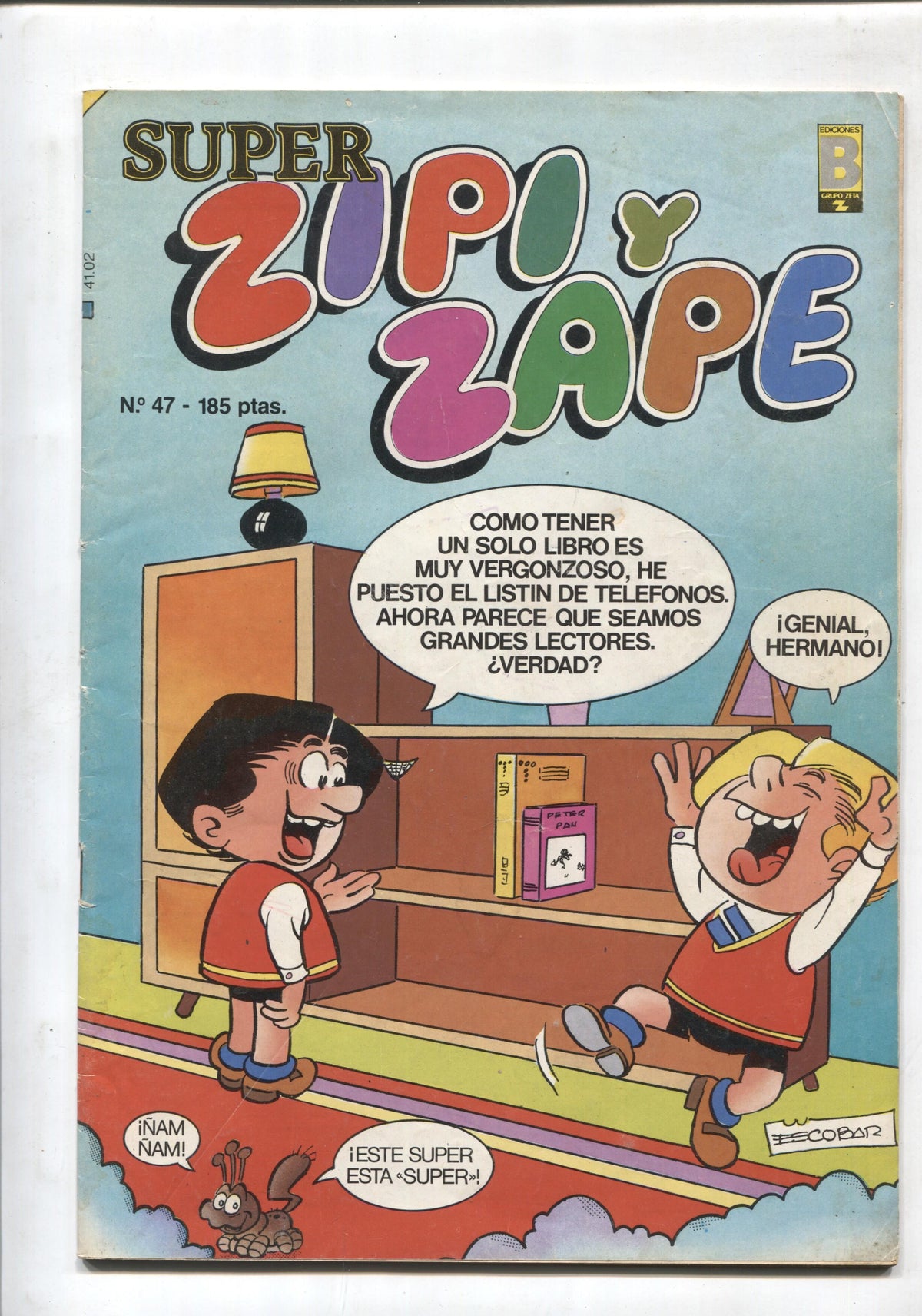 Super Zipi y Zape numero 047: Dr. Frank Einstein, Roquita, Caperucita Feroz, Pablito, Montse, Chinche olimpico