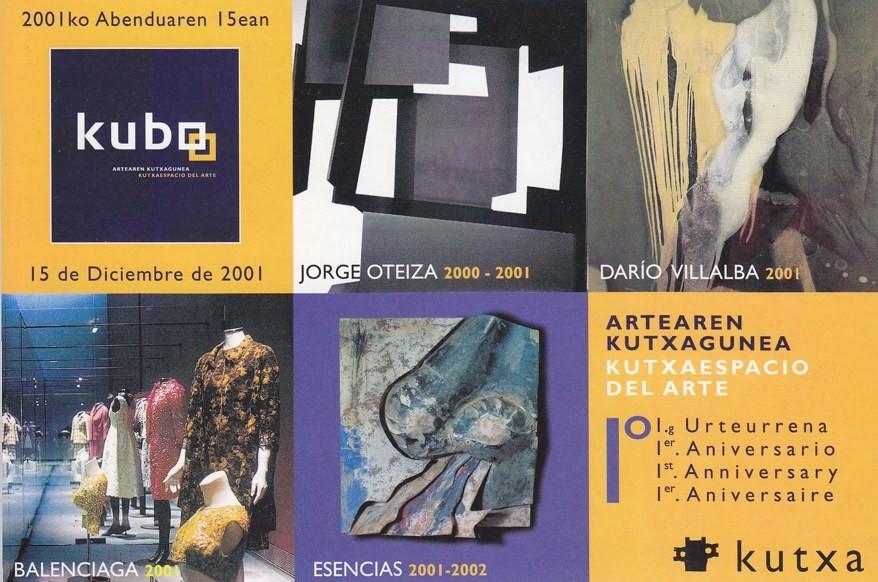 Postal 60605. Publicitaria Sala Kubo Kutxaespacio del arte