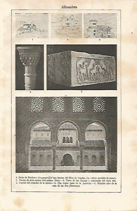 LAMINA ESPASA 11216: Espacios de la Alhambra