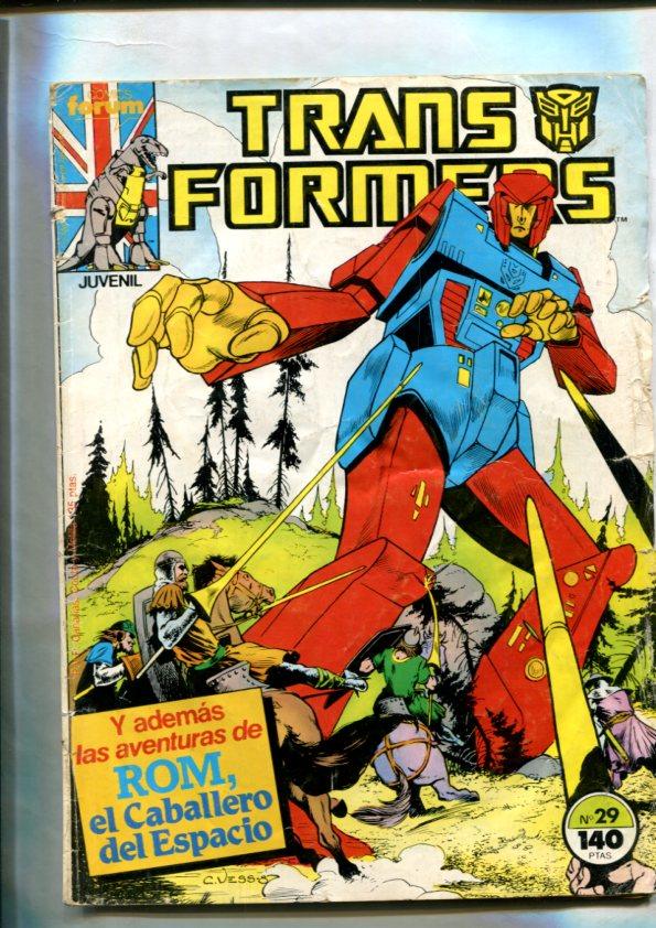 Transformers numero 29: Hombre de Hierro + aventura de ROM El caballero del espacio