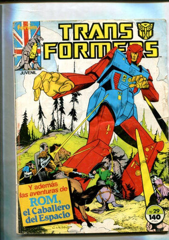 Transformers numero 29: Hombre de Hierro + aventura de ROM El caballero del espacio