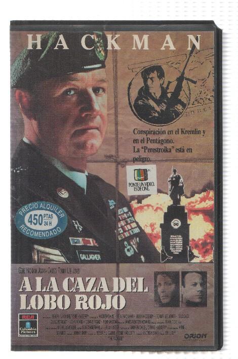 VHS-Cine: A LA CAZA DEL LOBO ROJO - Gene Hackman (RCA 1991)