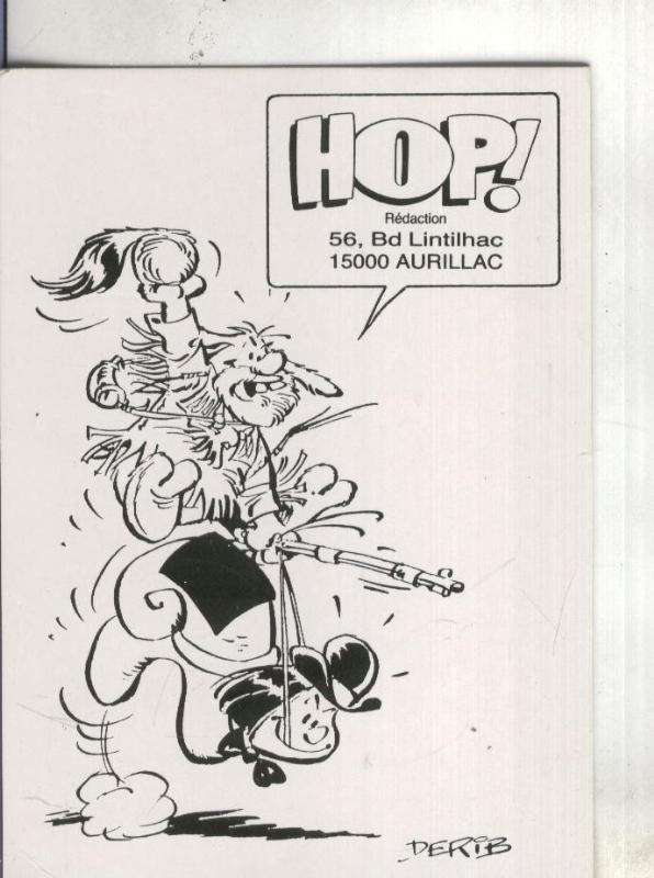 Postal: Tarjeta HOP, fanzine frances
