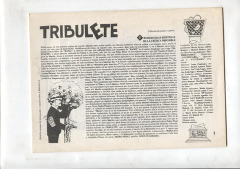 Fanzine: Tribulete numero 1