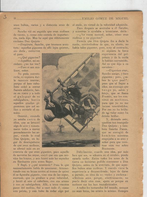 Las famosas aventuras de Don Quijote lamina 03