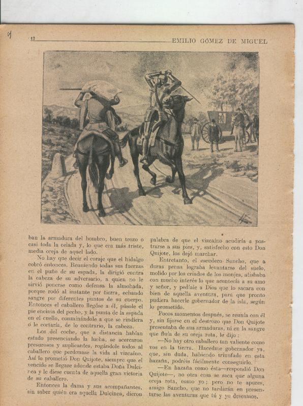 Las famosas aventuras de Don Quijote lamina 04