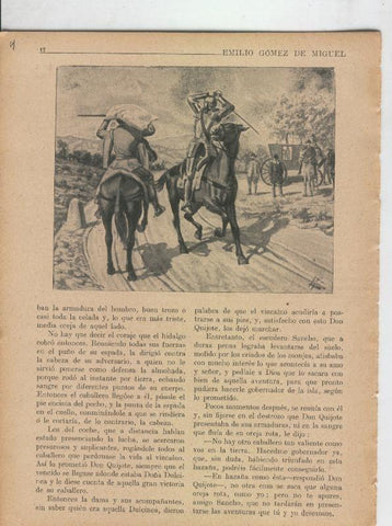 Las famosas aventuras de Don Quijote lamina 04