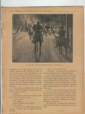 Las famosas aventuras de Don Quijote lamina 07