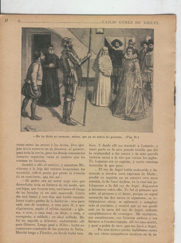 Las famosas aventuras de Don Quijote lamina 11