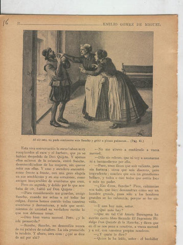 Las famosas aventuras de Don Quijote lamina 15