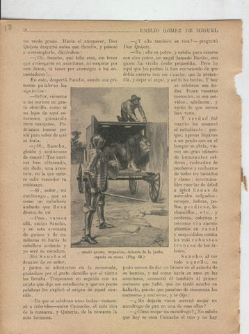 Las famosas aventuras de Don Quijote lamina 18
