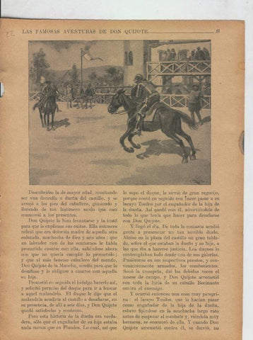 Las famosas aventuras de Don Quijote lamina 22