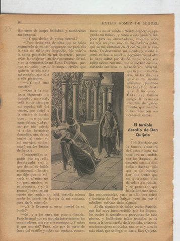 Las famosas aventuras de Don Quijote lamina 27