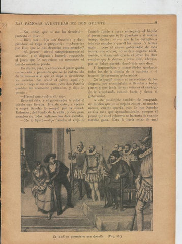 Las famosas aventuras de Don Quijote lamina 29