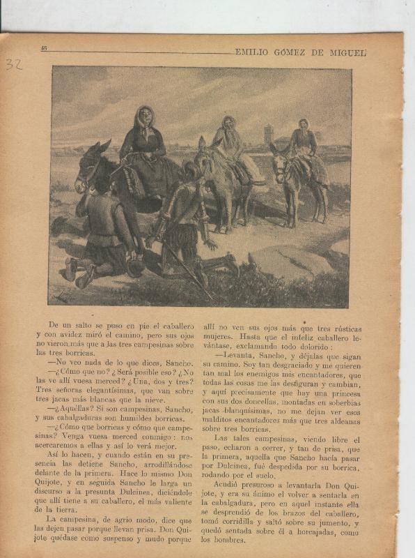 Las famosas aventuras de Don Quijote lamina 32