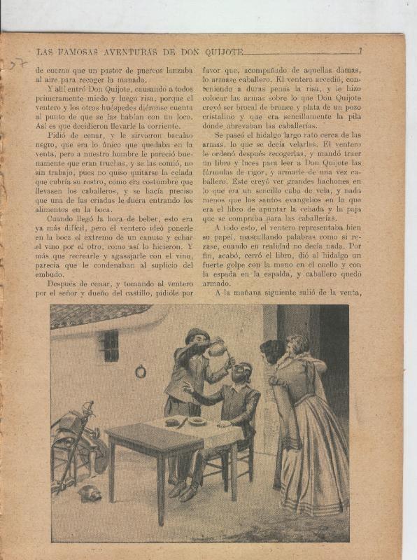 Las famosas aventuras de Don Quijote lamina 37