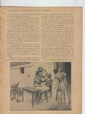 Las famosas aventuras de Don Quijote lamina 37