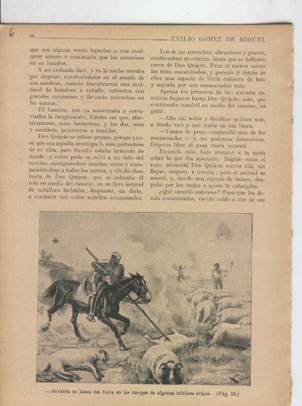 Las famosas aventuras de Don Quijote lamina 06