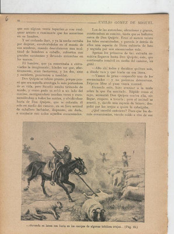 Las famosas aventuras de Don Quijote lamina 06